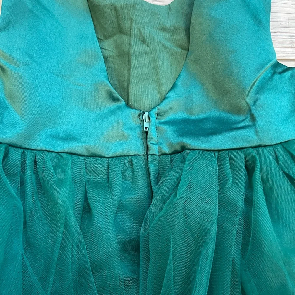 Pideno | Tutu Gown Ruffle Lace Tulle Toddler Dress w/ Bow | Size: 3T